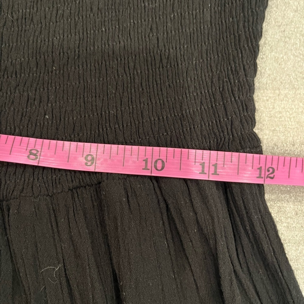 [S]In Loom WMN 3/4 Sleeve Square Neck Smocked Mid Dress Cute A Line Swing Beach - Picture 9 of 11